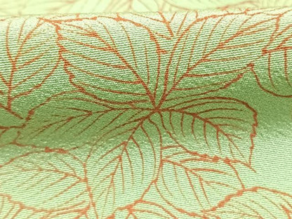 平和屋着物●訪問着　枝葉文　正絹　逸品　AABH5049fy