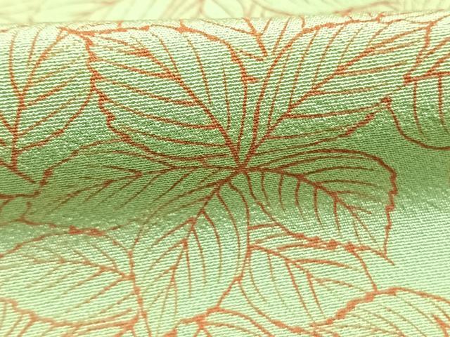 平和屋着物●訪問着　枝葉文　正絹　逸品　AABH5049fy
