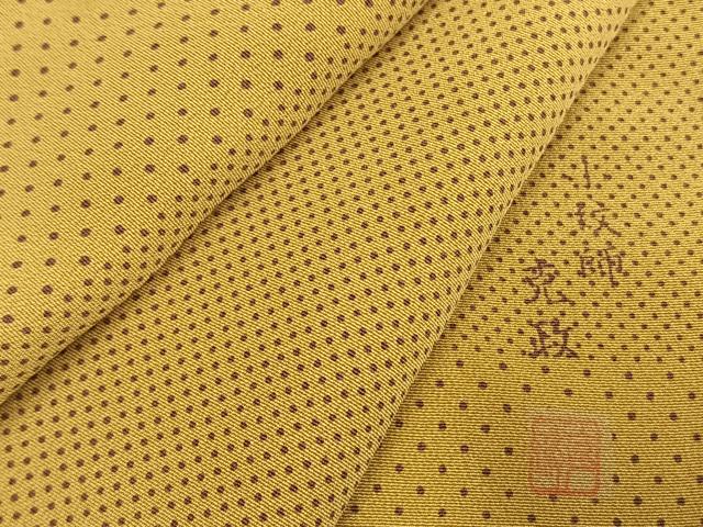 平和屋着物●小紋師　筒井克政　江戸小紋　市松行儀文　染と織たかはし　たとう紙付き　正絹　逸品　AABH5060fy