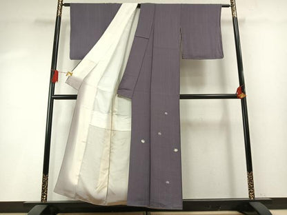 平和屋着物●訪問着　刺繍　舞葉文　楓　正絹　逸品　未使用　AABH5064fy