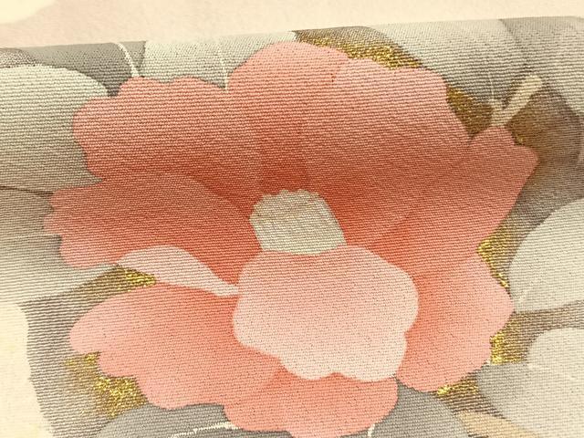 平和屋着物●訪問着　手描き　枝花文　暈し染め　金彩　ロング丈　正絹　逸品　AABH5069fy