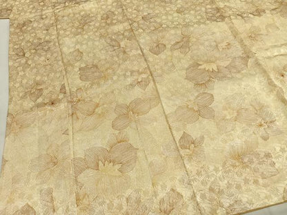 平和屋着物●上質な小紋　舞花文　小田急百貨店扱い　正絹　逸品　AABH5071fy