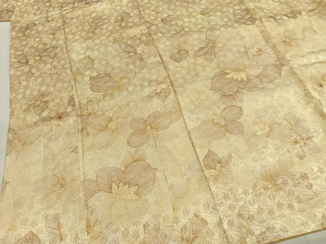 平和屋着物●上質な小紋　舞花文　小田急百貨店扱い　正絹　逸品　AABH5071fy