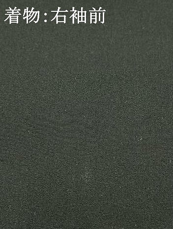 平和屋着物●男性　黒紋付　羽織セット　正絹　逸品　AABH5073fy