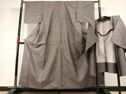 平和屋着物●本場大島紬　アンサンブル　カタス9マルキ　正絹　逸品　AABH5074fy