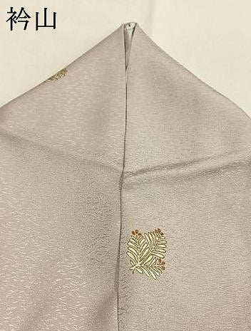 平和屋着物●上質な小紋　松　金彩　正絹　逸品　AABH5075fy