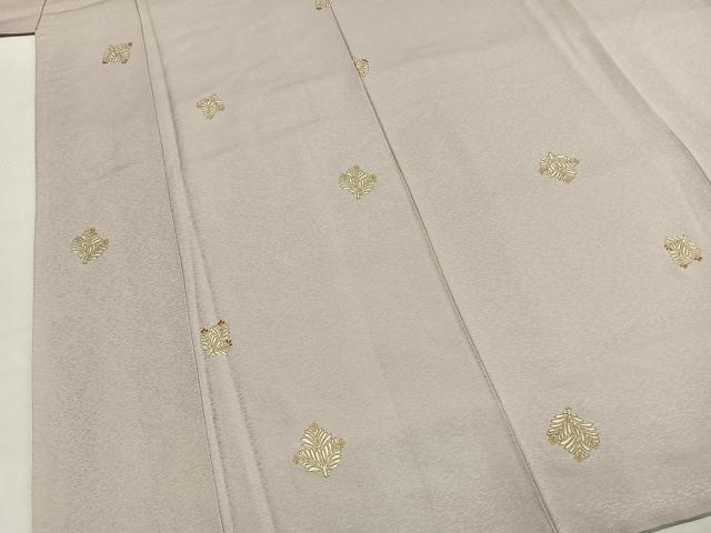 平和屋着物●上質な小紋　松　金彩　正絹　逸品　AABH5075fy