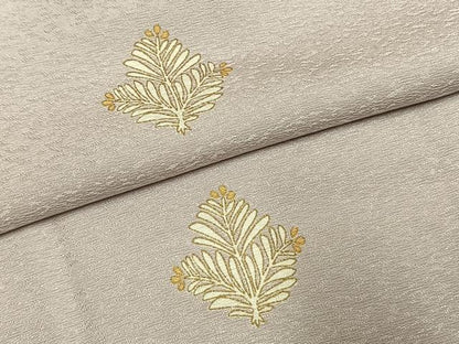 平和屋着物●上質な小紋　松　金彩　正絹　逸品　AABH5075fy