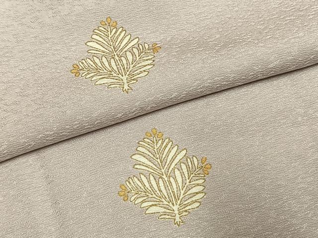 平和屋着物●上質な小紋　松　金彩　正絹　逸品　AABH5075fy