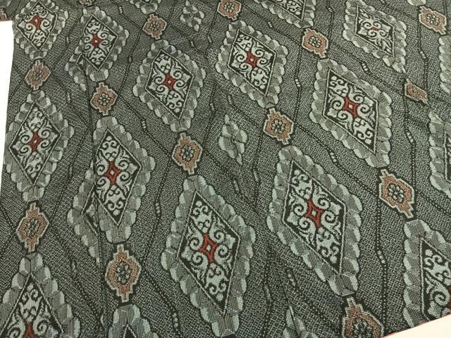 平和屋着物●本場大島紬　割り込み絣　正絹　逸品　AABH5082fy
