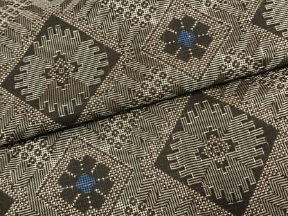 平和屋着物●本場大島紬　龍郷絣　正絹　逸品　AABH5085fy