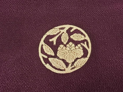 平和屋着物●アンティーク　大正ロマン　色留袖　中国三大刺繍　相良刺繍　草花文　暈し染め　両褄　正絹　逸品　AABH5101fy