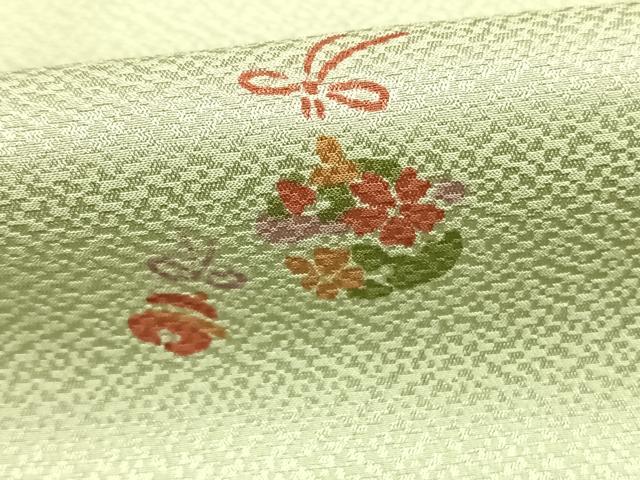 平和屋着物●長襦袢　無双仕立て　鈴　正絹　逸品　AABH5104fy