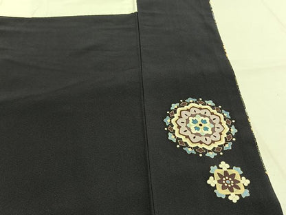 平和屋着物●訪問着　駒刺繍　吉祥花文　金彩　ますいわ屋扱い　正絹　逸品　AABH5108fy