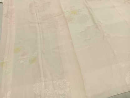 平和屋着物●振袖用長襦袢　袷　雪輪花地紋　正絹　逸品　AABH5116fy