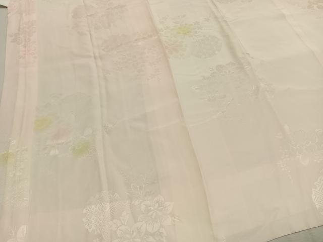 平和屋着物●振袖用長襦袢　袷　雪輪花地紋　正絹　逸品　AABH5116fy