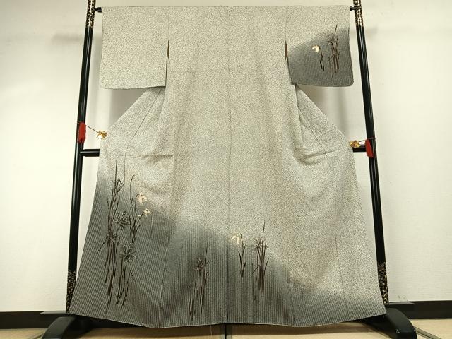 平和屋着物●訪問着　サギソウ　正絹　逸品　AABH5125fy