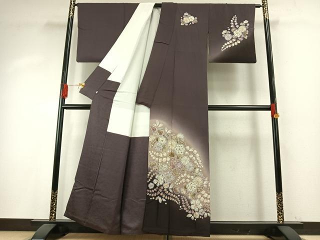 平和屋着物●越後十日町の一流染匠　桐屋・翠山工房　徳永憲峯　訪問着　絞り　辻が花　暈し染め　正絹　逸品　AABH5129fy