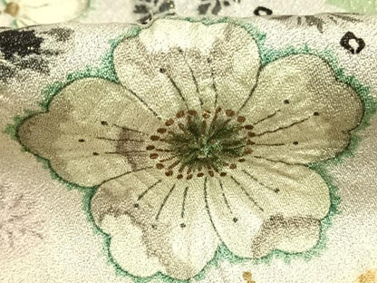 平和屋着物●訪問着　辻が花　暈し染め　金通し地　正絹　逸品　AABH5131fy