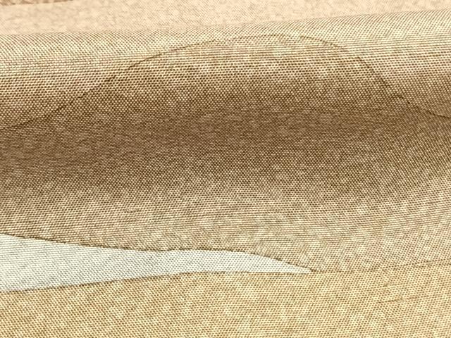 平和屋着物●訪問着　紬地　風景文　正絹　逸品　AABH5133fy
