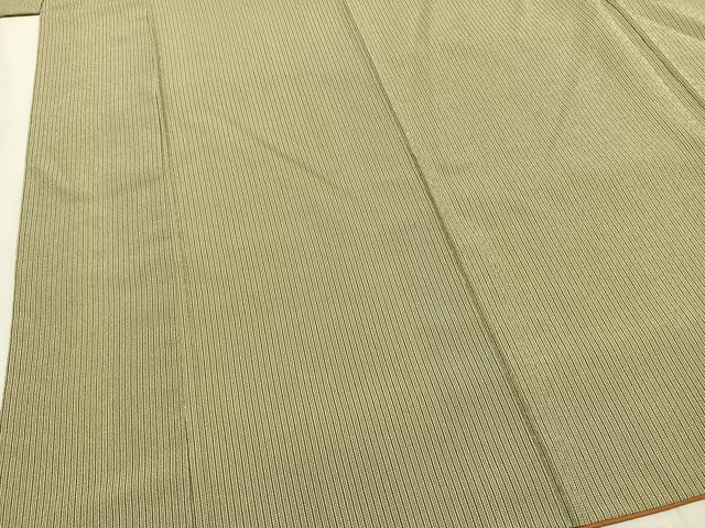 平和屋着物●お召　縞　正絹　逸品　AABH5135fy