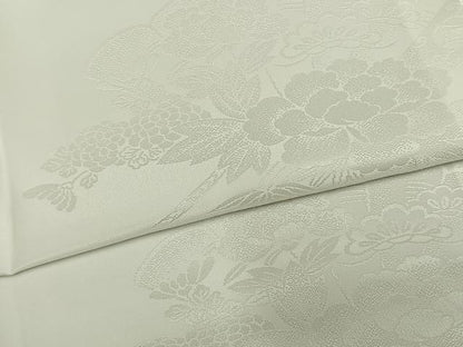 平和屋着物●長襦袢　無双仕立て　扇面花地紋　洗える着物　AABH5136fy