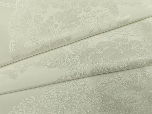 平和屋着物●長襦袢　無双仕立て　扇面花地紋　洗える着物　AABH5136fy