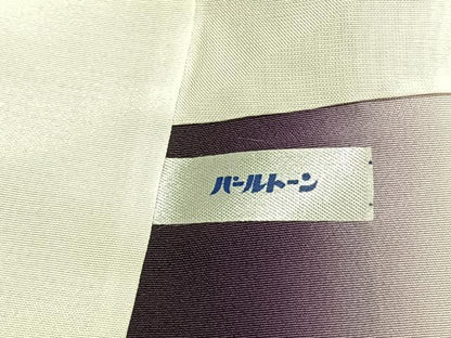 平和屋着物●本場大島紬　白大島　150亀甲　間道　正絹　逸品　AABH5140fy