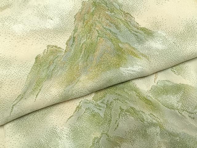 平和屋着物●豪華色留袖　作家物　風景文　暈し染め　金糸　正絹　逸品　AABH5144fy