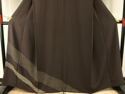 平和屋着物●訪問着　印伝　花唐草文　正絹　逸品　AABH5148fy