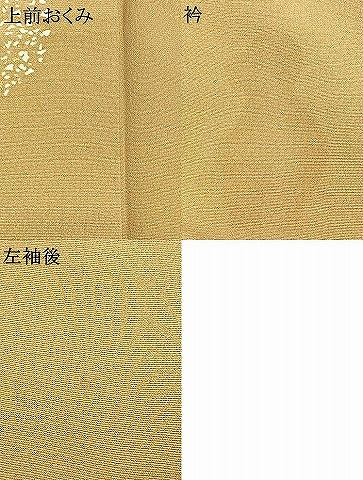 平和屋着物●上質な小紋　枠取り散らし文　蛍暈し　金彩　正絹　逸品　AABH5149fy