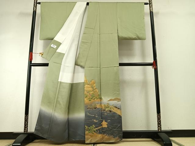 平和屋着物●豪華色留袖　風景文　暈し染め　金彩　ますいわ屋扱い　正絹　逸品　AABH5163fy