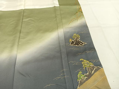 平和屋着物●豪華色留袖　風景文　暈し染め　金彩　ますいわ屋扱い　正絹　逸品　AABH5163fy