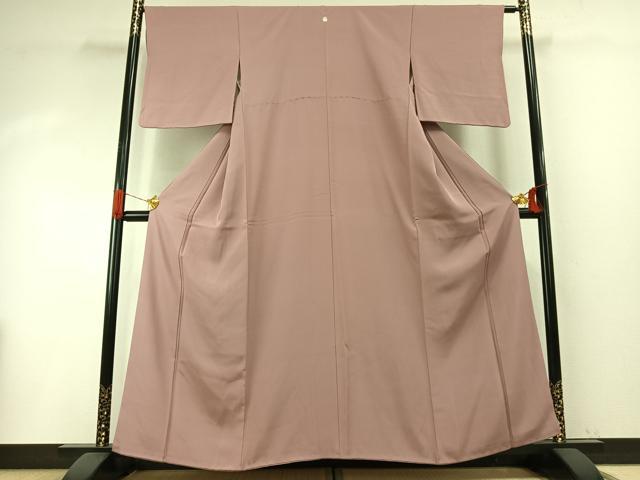 平和屋着物●上質な色無地　鴇浅葱色　正絹　逸品　AABH5170fy