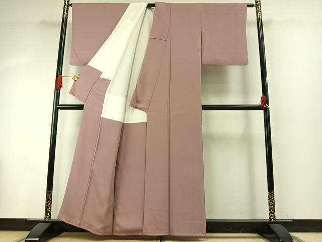 平和屋着物●上質な色無地　鴇浅葱色　正絹　逸品　AABH5170fy