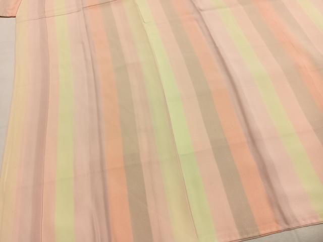 平和屋着物●長襦袢　袷　間道　半衿刺繍　正絹　逸品　AABH5173fy