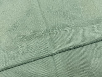 平和屋着物●江戸小紋　訪問着　万筋　水色×白色　巻物地紋　正絹　逸品　AABH5174fy
