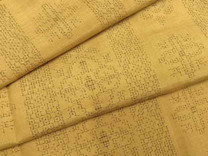 平和屋着物●上質な紬　80亀甲　吉祥花間道　ほていや扱い　正絹　逸品　未使用　AABH5179fy