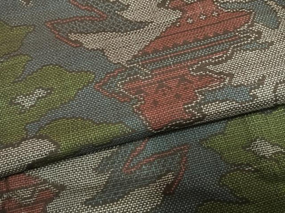 平和屋着物●本場大島紬　一元7マルキ　風景文　正絹　逸品　AABH5180fy