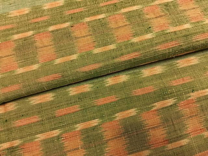 平和屋着物●上質な紬　横段文　正絹　逸品　AABH5184fy