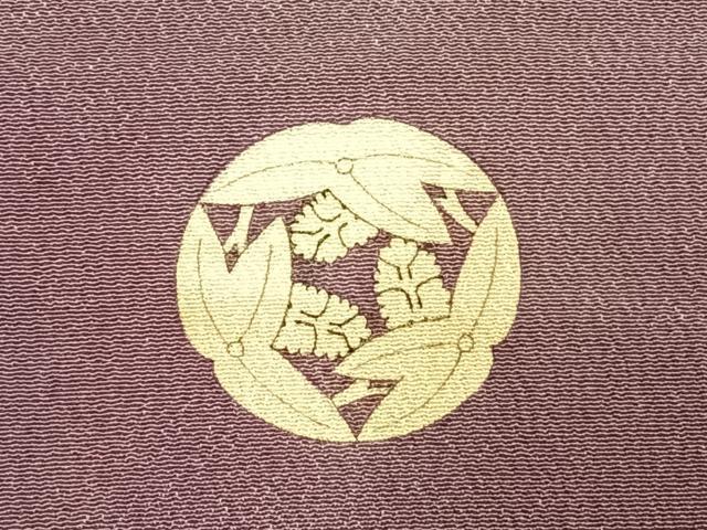 平和屋本店●アンティーク　大正ロマン　振袖　刺繍　扇面花鳥文　暈し染め　金糸　金彩　正絹　逸品　AABH5193fy