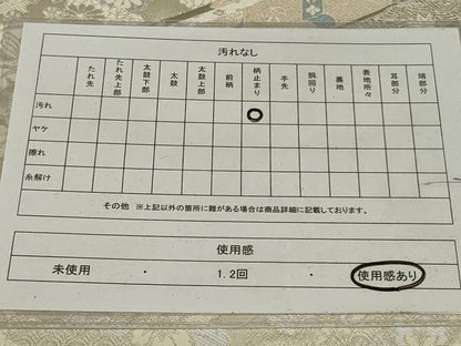平和屋着物◎六通柄袋帯　九百錦　御所車風景文　プラチナ箔二重織　正絹　逸品　AABH5214ou