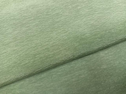 平和屋着物●京加賀友禅　百貫達雄　色無地　山葵色　正絹　逸品　未使用　AABH5243ph