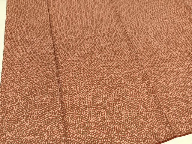 平和屋着物●染色作家　斉藤三才　小紋　小花文　正絹　逸品　AABH5246ph