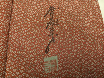 平和屋着物●染色作家　斉藤三才　小紋　小花文　正絹　逸品　AABH5246ph