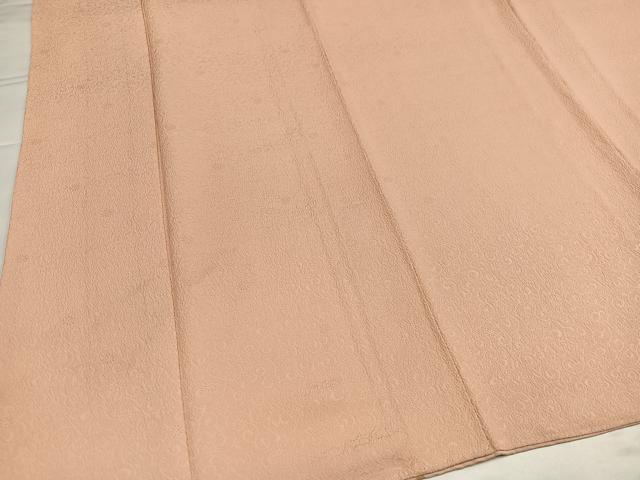 平和屋着物●上質な色無地　花唐草地紋　雄黄色　正絹　逸品　AABH5247ph 平和屋着物○上質な色無地 花唐草地紋 雄黄色 正絹 逸品 AABH5247ph