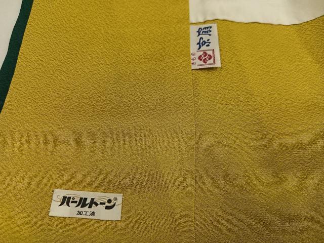 平和屋着物●豪華振袖　駒刺繍　草花文　正絹　逸品　AABH5248ph