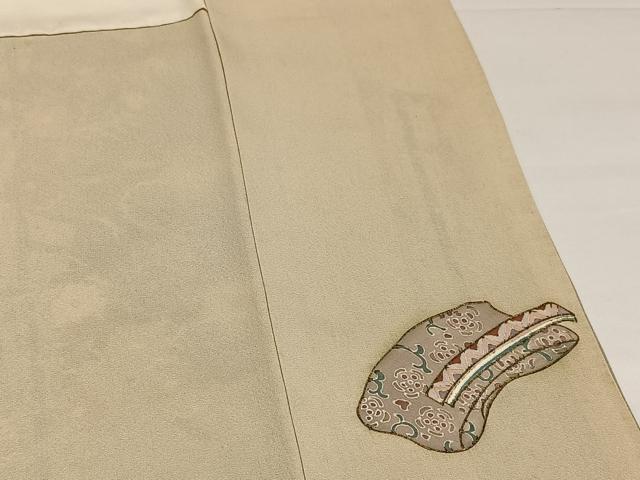 平和屋着物●京の名門　じゅらく謹製　帝王紫　色留袖　刺繍　誰が袖花文　金彩　正絹　逸品　AABH5249ph