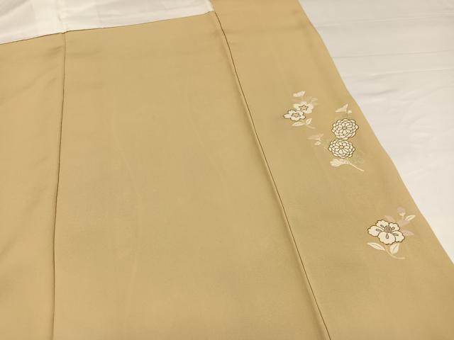 平和屋着物○訪問着 友禅 駒刺繍 立涌草花文 金彩 正絹 逸品