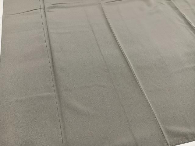 平和屋着物●上質な色無地　生壁色　ロング丈　正絹　逸品　AABH5252ph